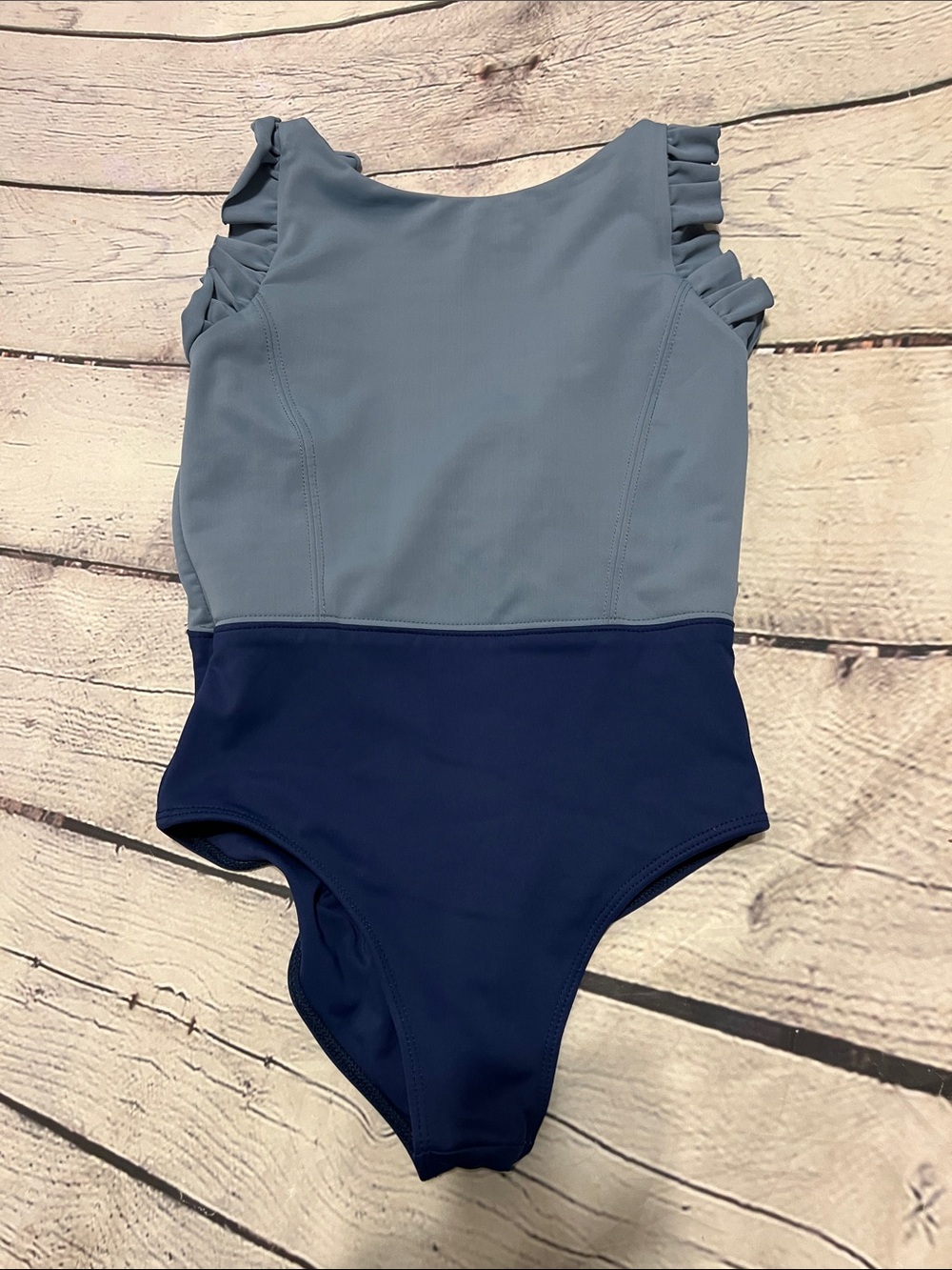 Tiger, Friday, siren leotard CXL Colorblock Ruffle - blue